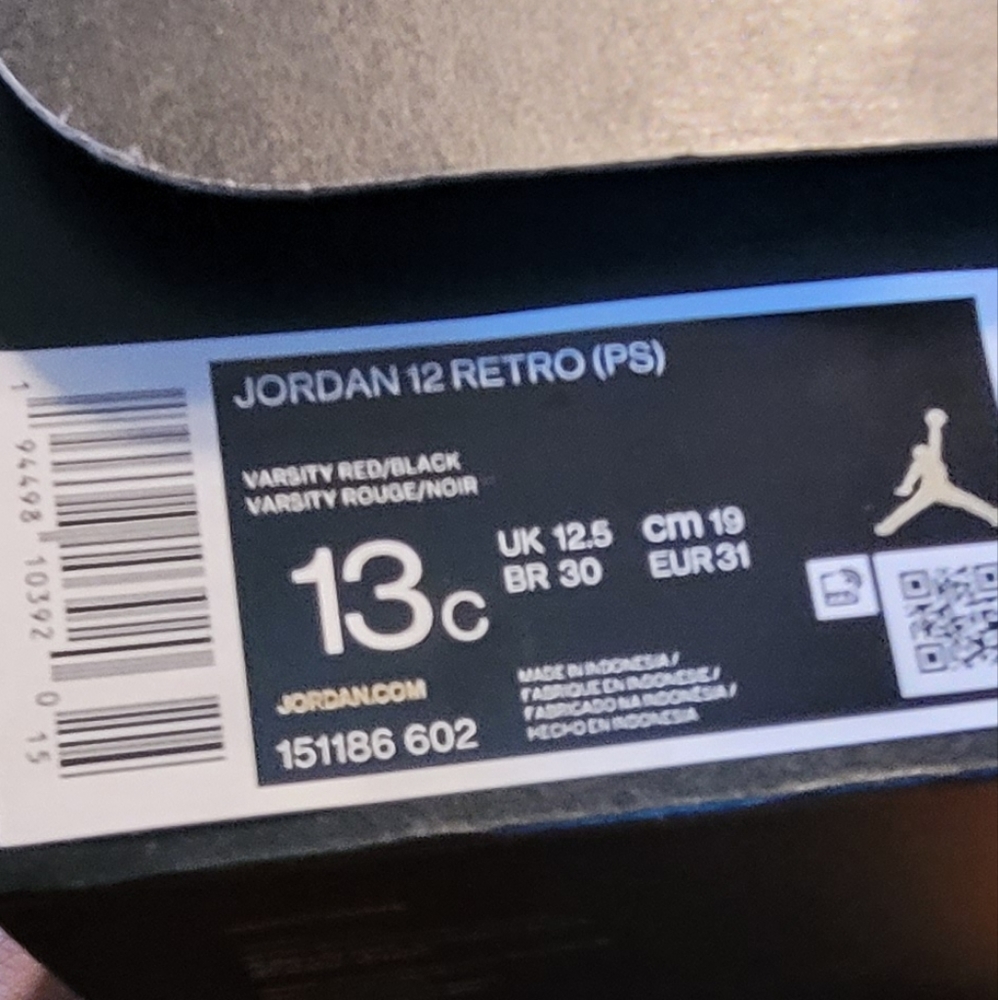 Jordan 12 Retro "Reverse Flu" (PS) - Picture 11 of 12